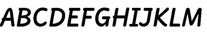 Didactica Cursive Extra Bold Italic Font UPPERCASE