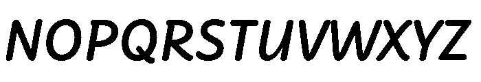 Didactica Cursive Extra Bold Italic Font UPPERCASE