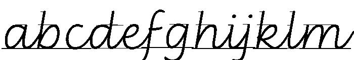 Didactica Cursive Guidelines Color Blue FONT