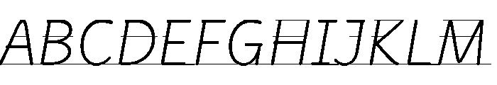 Didactica Cursive Guidelines Regular Font UPPERCASE