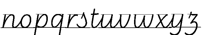 Didactica Cursive Guidelines Regular Font LOWERCASE