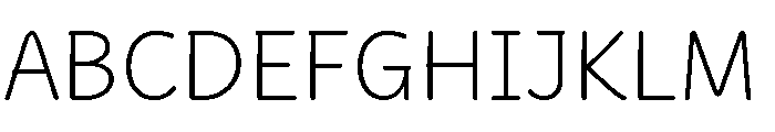 Didactica Cursive Light Font UPPERCASE