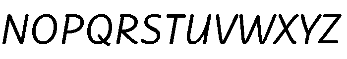 Didactica Cursive Medium Italic Font UPPERCASE