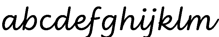 Didactica Cursive Medium Italic FONT