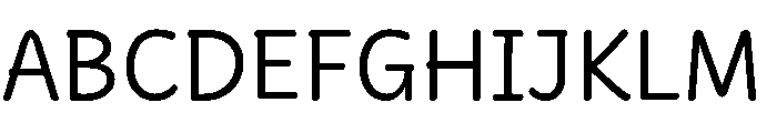 Didactica Cursive Medium Font UPPERCASE