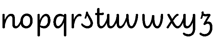 Didactica Cursive Medium Font LOWERCASE