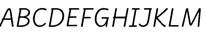 Didactica Cursive Regular Italic Font UPPERCASE