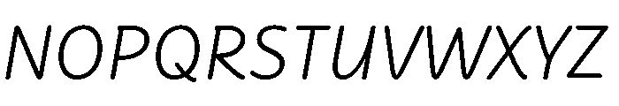 Didactica Cursive Regular Italic Font UPPERCASE