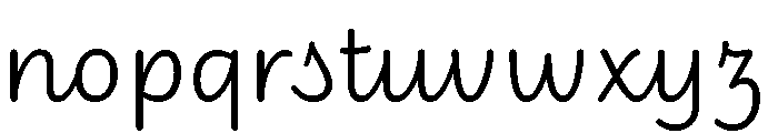 Didactica Cursive Regular Font LOWERCASE