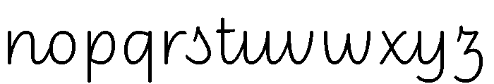 Didactica Cursive Font LOWERCASE