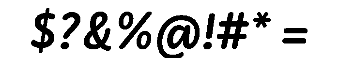 Didactica Extra Bold Italic Font OTHER CHARS