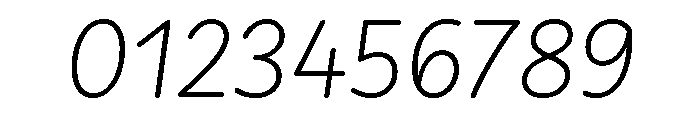 Didactica Light Italic Font OTHER CHARS