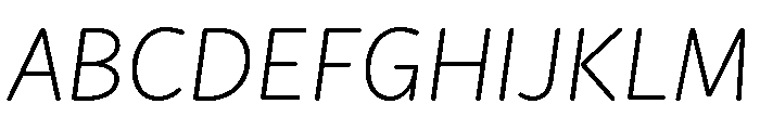 Didactica Light Italic Font UPPERCASE