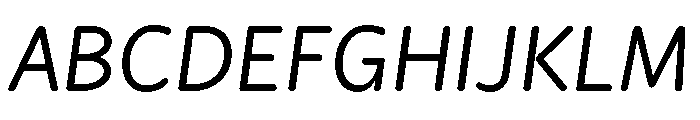 Didactica Medium Italic Font UPPERCASE