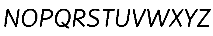 Didactica Medium Italic Font UPPERCASE