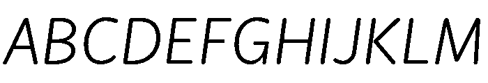 Didactica Regular Italic Font UPPERCASE