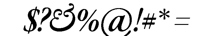Differently Bold Italic Font OTHER CHARS