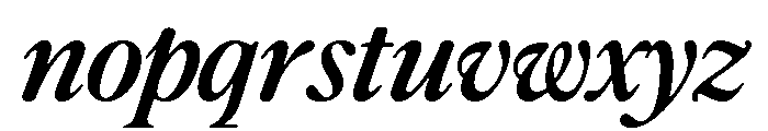 Differently Bold Italic Font LOWERCASE