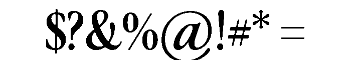 Differently Bold Font OTHER CHARS
