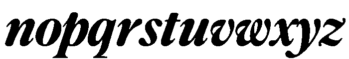 Differently Extra Bold Italic Font LOWERCASE
