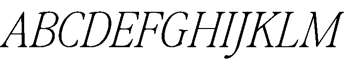 Differently Light Italic Font UPPERCASE