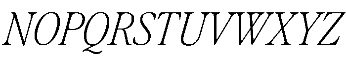 Differently Light Italic Font UPPERCASE