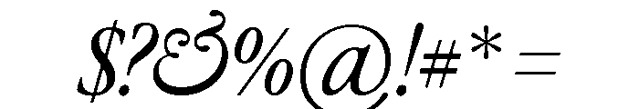 Differently Medium Italic Font OTHER CHARS