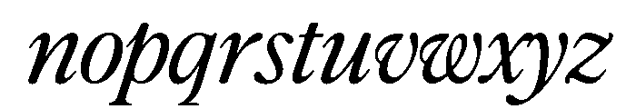 Differently Medium Italic Font LOWERCASE