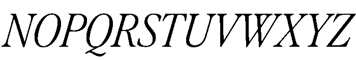 Differently Regular Italic Font UPPERCASE
