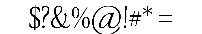Differently Regular Font OTHER CHARS