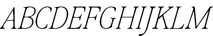 Differently Thin Italic Font UPPERCASE