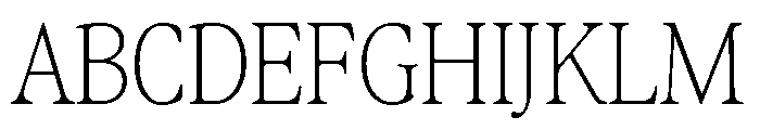 Differently Thin Font UPPERCASE