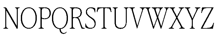 Differently Thin Font UPPERCASE