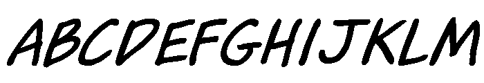 Dinkle Bold Italic Font UPPERCASE