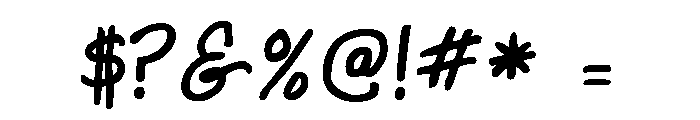 Dinkle Bold Font OTHER CHARS