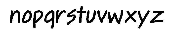 Dinkle Bold Font LOWERCASE