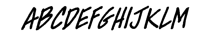 Dinkle Condensed Bold Italic Font UPPERCASE