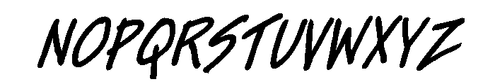 Dinkle Condensed Bold Italic Font UPPERCASE