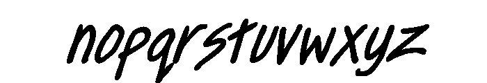Dinkle Condensed Bold Italic Font LOWERCASE
