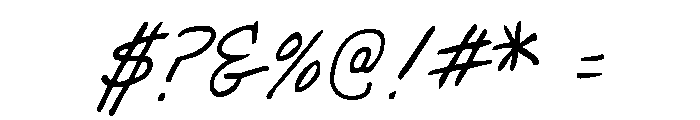 Dinkle Regular Italic Font OTHER CHARS