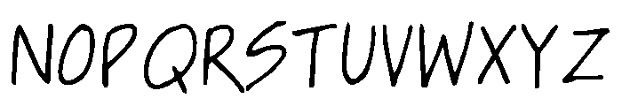 Dinkle Regular Font UPPERCASE