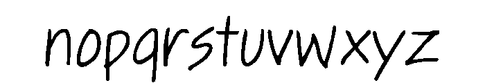 Dinkle Regular Font LOWERCASE
