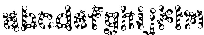 DJ Candy Cane Font LOWERCASE