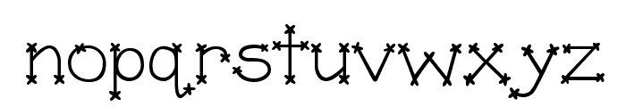 DJ Cross Stitch Font LOWERCASE
