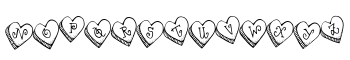 DJ Candy Heart Font UPPERCASE
