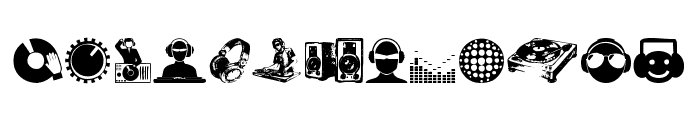 DJ Icons Font LOWERCASE
