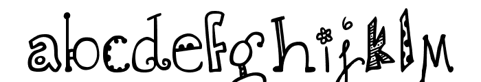 DJB Doodlie Beans Font LOWERCASE