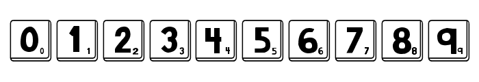 DJB Letter Game Tiles Font OTHER CHARS