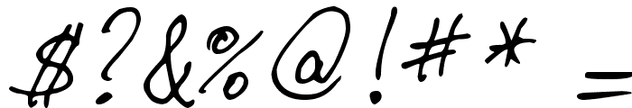 DJB My Boyfriend's Handwriting Font OTHER CHARS