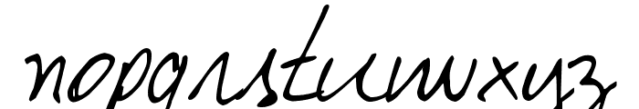 DJB My Boyfriend's Handwriting Font LOWERCASE